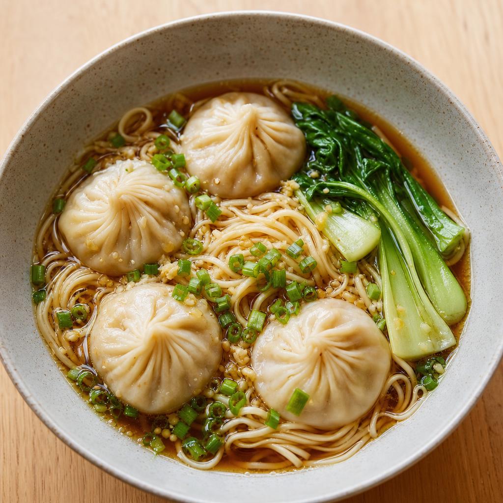 App catalogue illustration of Soup dumpling noodle bowls